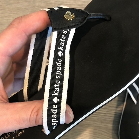 Kate Spade Black and White Sandals - Picture 6 of 12
